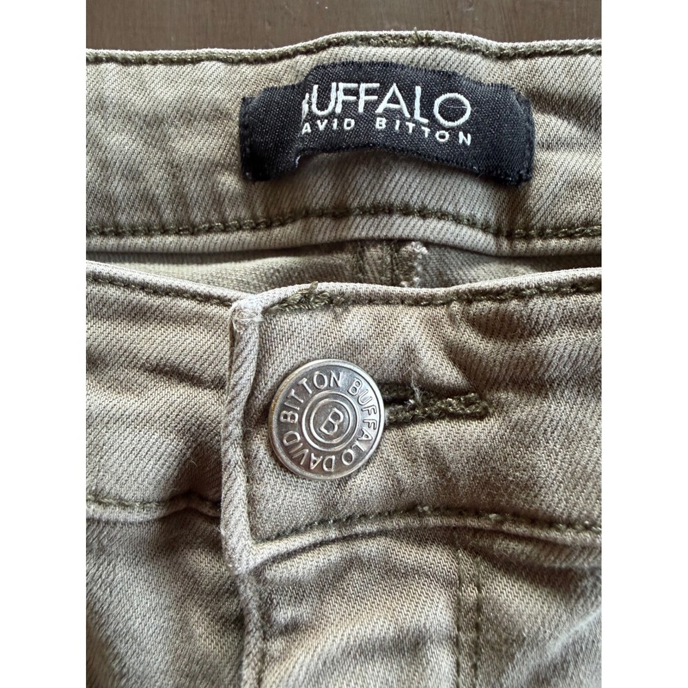 Buffalo David Bitton Havana High Rise Ankle Pants Khaki Tan Skinny Leg 12/32 - Picture 5 of 8